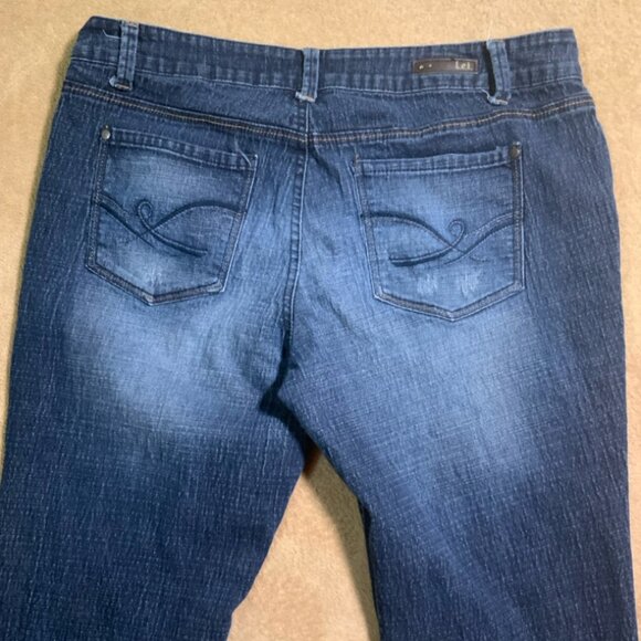 LEI Blue Jeans Juniors 15 Ashley Louise Skinny Distressed Stonewash Pocket (C) - Picture 13 of 13